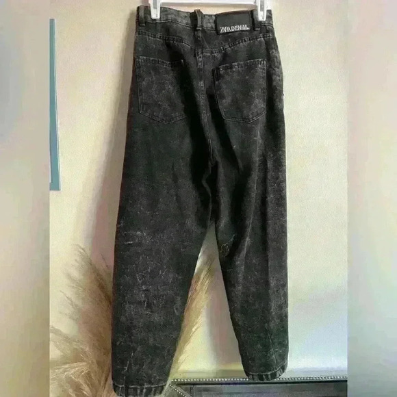 ZARA High waist Slouchy Jeans with studs - Picture 5 of 6